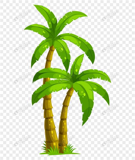 Download in under 30 seconds. Cartoon green coconut tree png image_picture free download ...