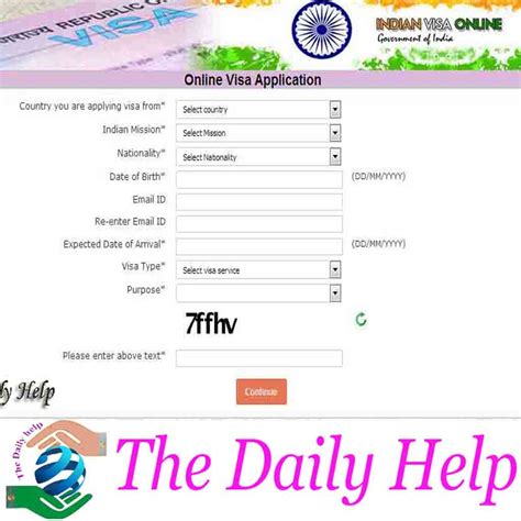 How To Fill Up Indian Visa Application Form E Token