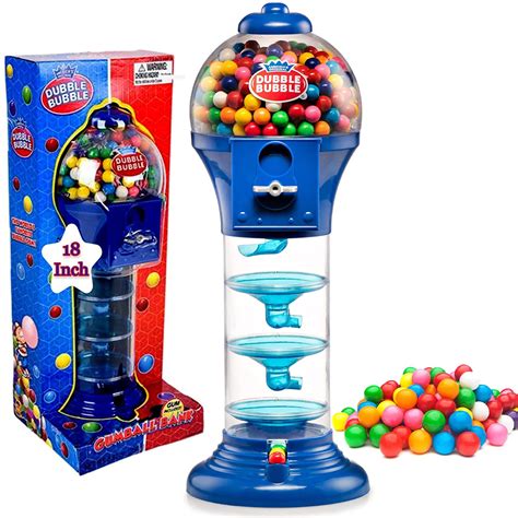 Playo 18 Big Spiral Gumball Machine For Kids Candy Dispenser With