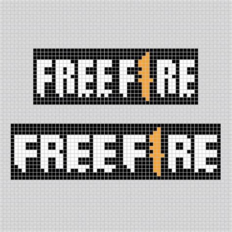 Logo De Free Fire Videojuegos Pixel Art Patterns Pixel Art