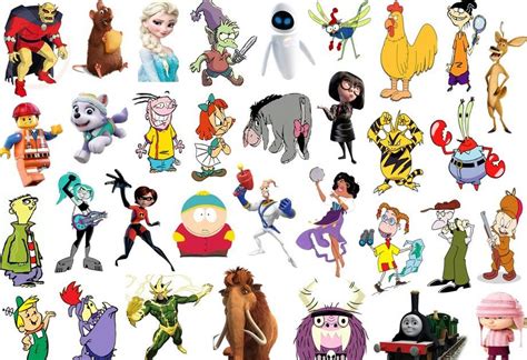 Images Of Cartoon Characters That Start With The Letter R