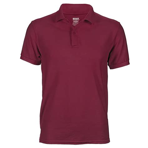 Maroon Mens Polo T Shirt Premium Menswear At Best Value Prices