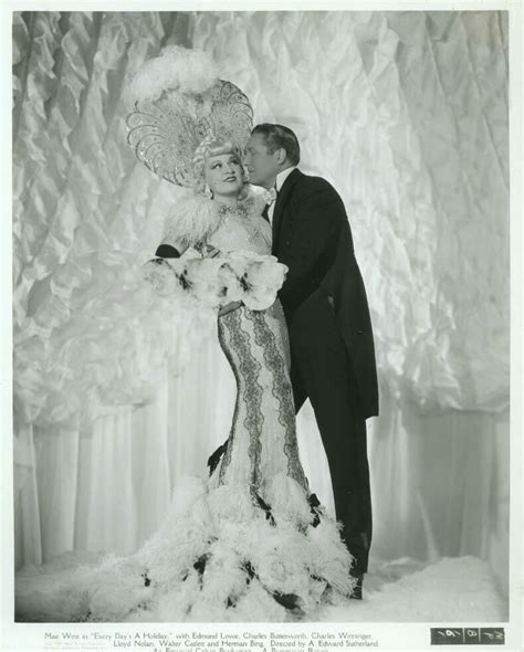Mae West And Edmund Lowe Publicity Photo For Every Day Is A Holiday