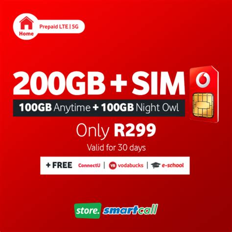 Sim Only 200gb Vodacom Lte Data