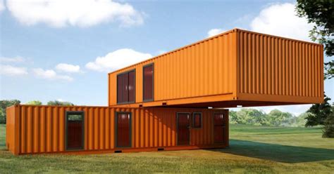 Shipping container underground home | joy studio design. Architecture Pics: Simple Shipping Container House Design Made Of Two Orange Big Shipping ...