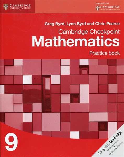 Cambridge Checkpoint Maths 9 Coursebook Practice Book Answers Only