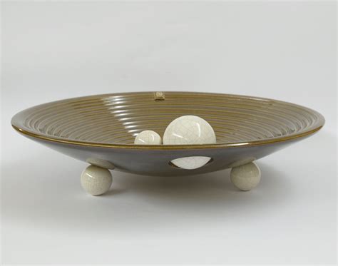 Large Ceramic Fruit Bowl Unique Gifts Elegant Pottery Bowl Etsy
