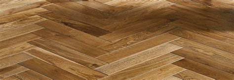Engineered Herringbone European Oak Parquet Block Wood Floors Brushed