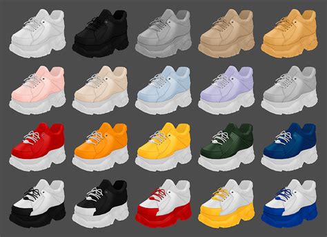 Mmsims Buffalo Sneakers Mmsims On Patreon Sims 4 Cc Shoes Sims 4 Sims