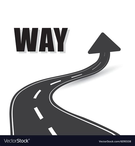 One Way Road Sign Advertising Design Royalty Free Vector