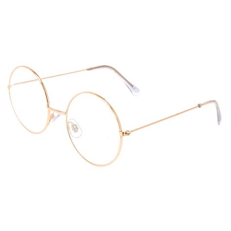 Gold Round Clear Lens Frames Claires Us
