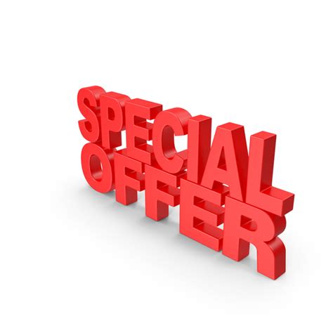 Special Offer 3d Text Png Images And Psds For Download Pixelsquid