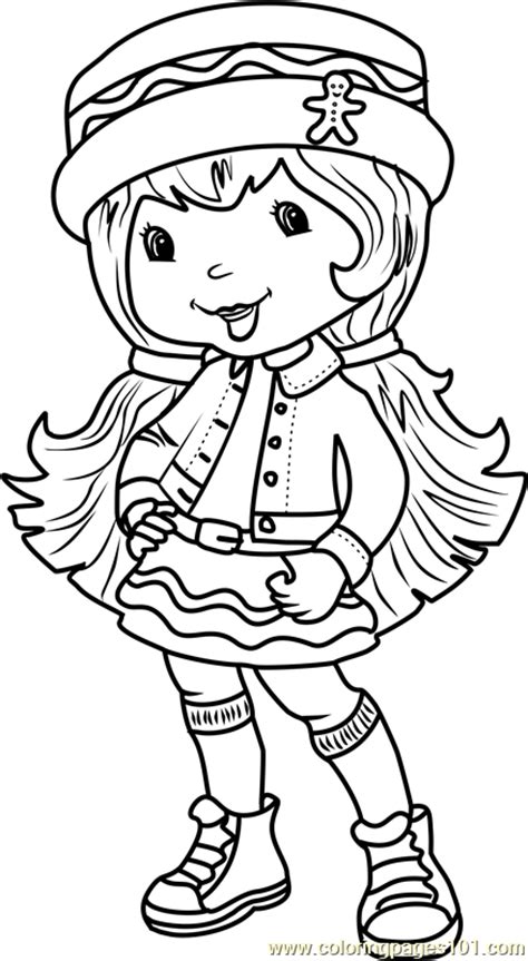 Your child will be able to color the pictures of a gingerbread man & design their own, too! Ginger Snap Coloring Page - Free Strawberry Shortcake ...
