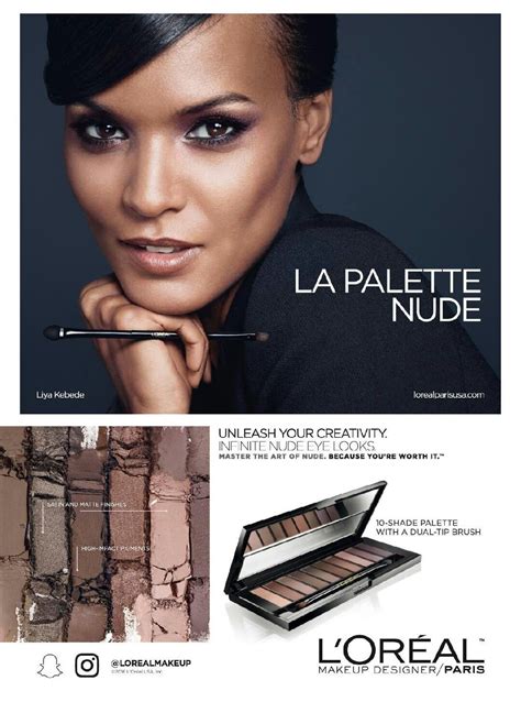 Liya Kebede LorÉal Paris 2016 Advertisement 2000s Makeup Liya