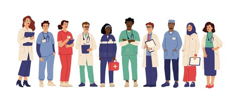 6 free vector graphics of healthcare worker. Hospital Team. Medical Employees In Uniform, Healthcare ...
