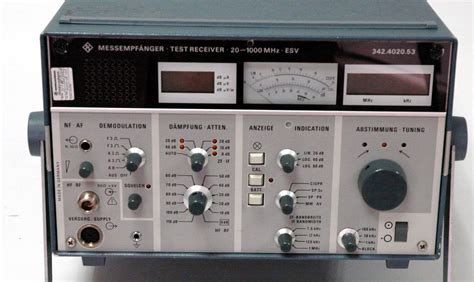 Rohde And Schwarz Esv 342402053 Test Receiver 20 Mhz 1 Ghz