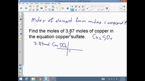 So, why is this a question worth tackling? moles of compound to moles of element - YouTube