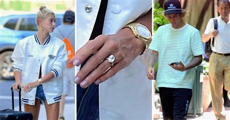 Hailey Baldwins Engagement Ring Is Ridiculous As She Returns To New