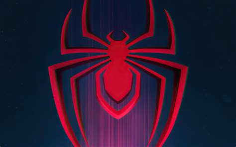 2880x1800 Spider Man Miles Morales Logo Macbook Pro Retina Hd 4k