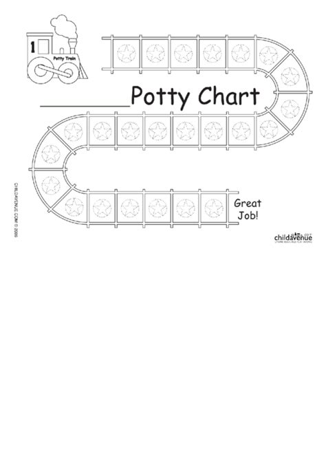 Potty Train Chart Printable Pdf Download