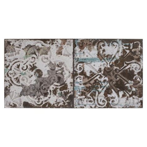 This tile is white and has a matte finish, making it an excellent addition for your style and space. Ornato Aged Dark Ceramic Tile | Contemporary tile ...