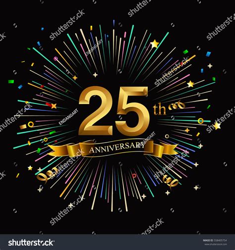 Check spelling or type a new query. Happy 25th Anniversary Fireworks Star On Stock Vector ...