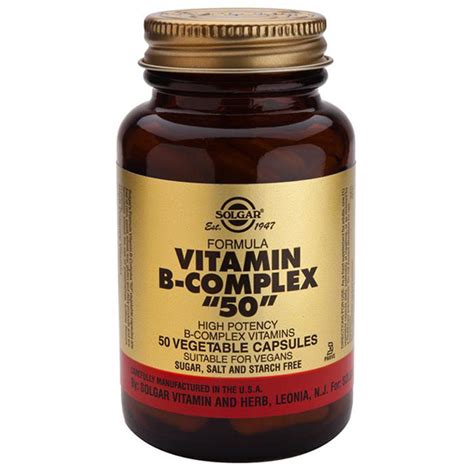 When it comes to vitamin supplements, the b complex vitamins are some of the most effective on the planet. Solgar Formula Vitamin B Complex "50" Capsules | eBay