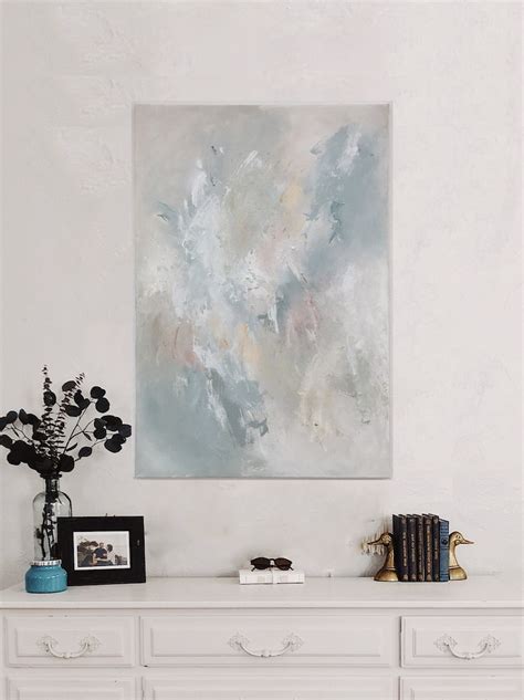 Neutral Color Abstract Painting On Canvas Original Art Etsy