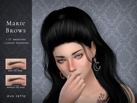 Marie Eyebrows Eva Zetta The Sims 4 Catalog