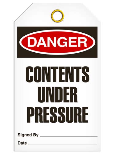 Danger Contents Under Pressure Incom Manufacturing