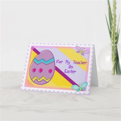 Happy Easter Teacher Card