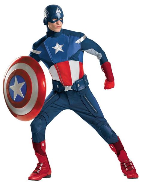 Captain America Costume Avengers Deluxe Costume Dress Up