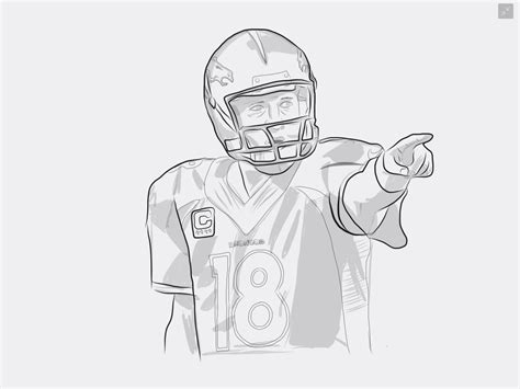 Peyton Manning Coloring Pages 2 Coloring Pages