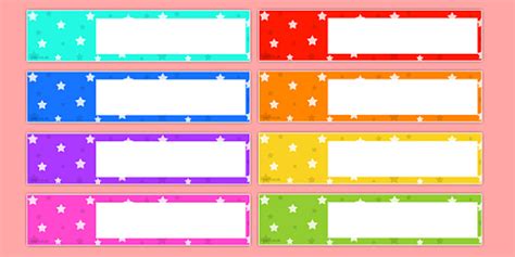 👉 Star Themed Editable Gratnells Tray Labels