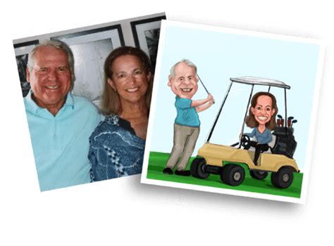 Order Golf Caricature Online 100 Custom Art For Golf Lover