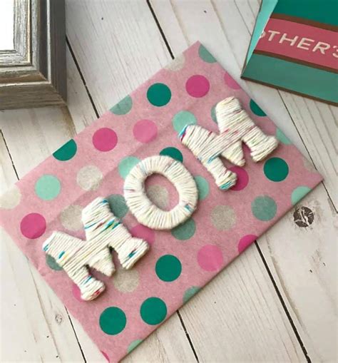 Diy Yarn Covered Letters For Mothers Day Stylish Cravings