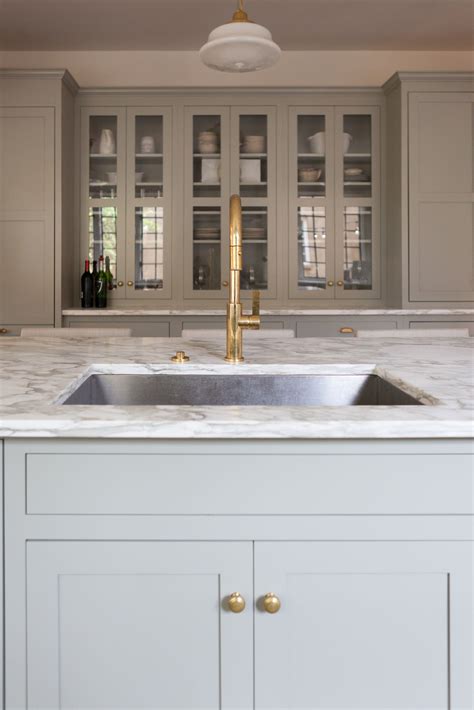 .granite countertop for the kitchen faucet is slightly too small (kitchen counters, granite, diy)? Marble Countertop, Unlacquered Brass Faucet, and Inset ...