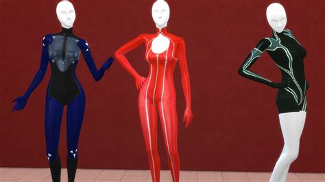 Persona 5 Cc Bodysuits Pack Redux Included In Ecv1 At The Sims
