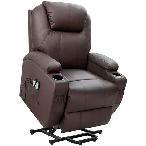 Homall Power Lift Recliner Chair Pu Leather For Elderly With Massage And Heating Ergonomic