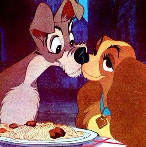 Lady And The Tramp Kiss Movie Kisses Creative Date Night Ideas Lady