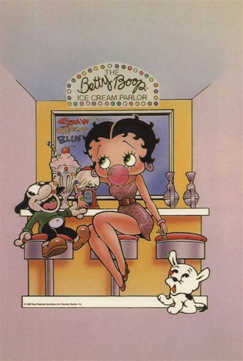 Betty Boop Boops Ice Cream Parlour Postcard Topics Entertainment