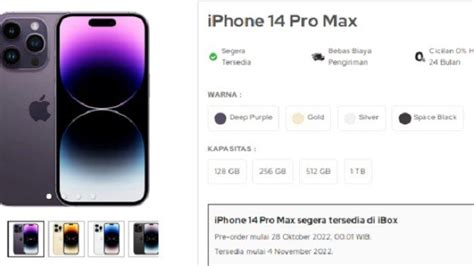 UPDATE Harga IPhone Pro Max Sudah Bisa Dipesan Lewat IBox