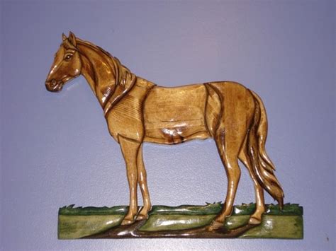 Pin Em Horses Intarsia Wood Art By Ben