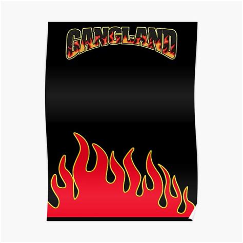 Mozzy Merch Gangland Flame Shirt Poster For Sale By Doriazoje Redbubble