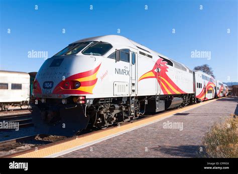 New Mexico Rail Runner Express Commuter Rail Hi Res Stock Photography