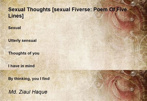sexual thoughts [sexual fiverse poem of five lines] sexual thoughts [sexual fiverse poem of