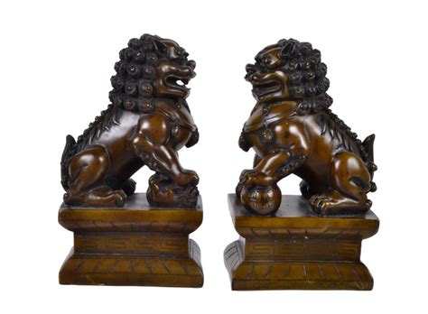 Foo Dogs Bookends A Pair For Sale At 1stdibs