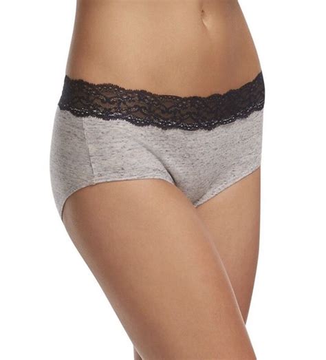 Jezebel Womens 5 Pack Cotton Hipster Panties With Lace Waistband Ebay
