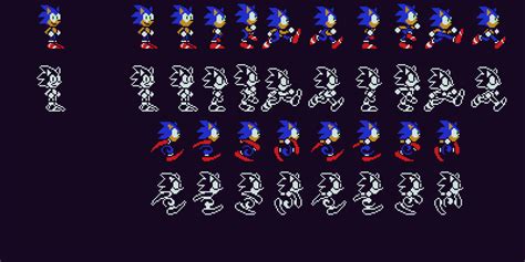 Sonic Sprites V1 Wip By Axelflox On Deviantart