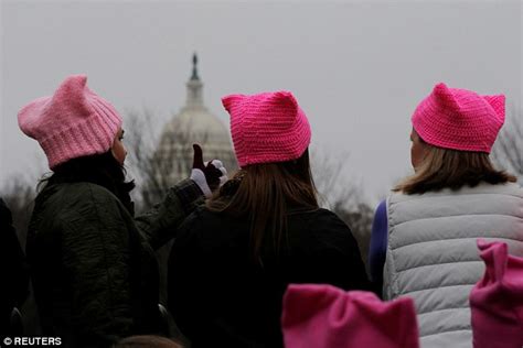 Pussyhats Of The Women S March On Washington Daily Mail Online